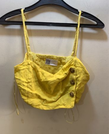 Yellow Cropped Top