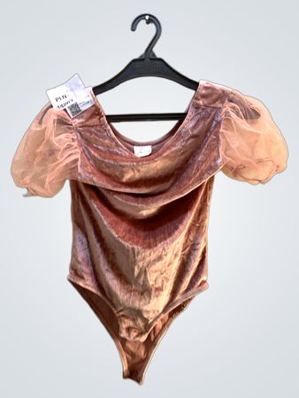 Pink Velvet Leotard