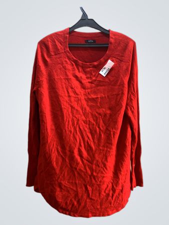 APT.9 Red Long-Sleeve Shirt