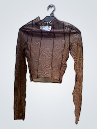 Brown Sheer Top