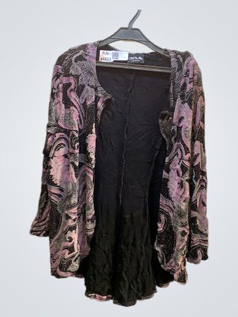 Onyx Nite Dress with Purple and Black Pattern
