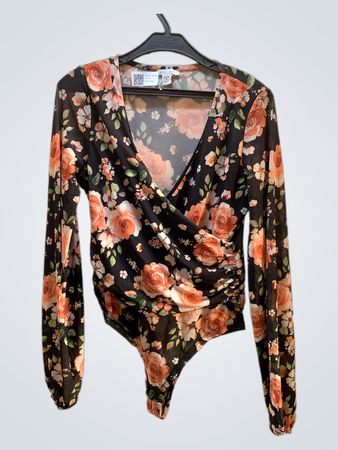 Floral Long-Sleeve Bodysuit
