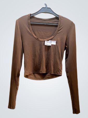 Brown Long Sleeve Top