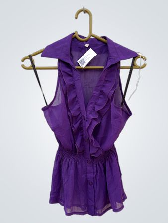 Purple Ruffled Top