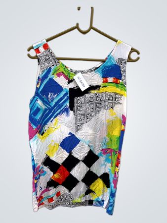 Multicolored Sleeveless Top