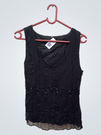 Black Sheer Top