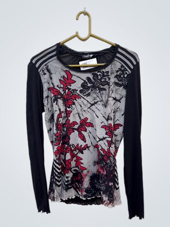 Taifun Long Sleeve Floral Print Blouse