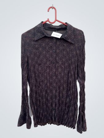 Blouse with Geometric Pattern