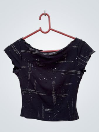 Black Graphic Top