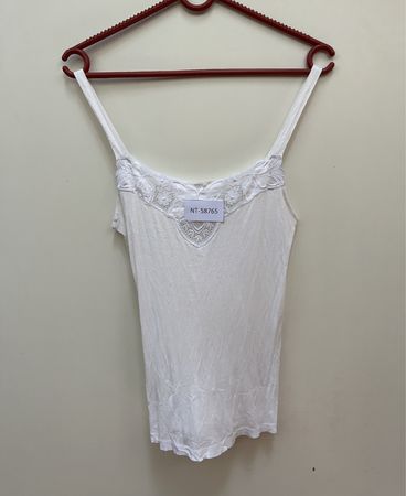 White Lace Trim Camisole