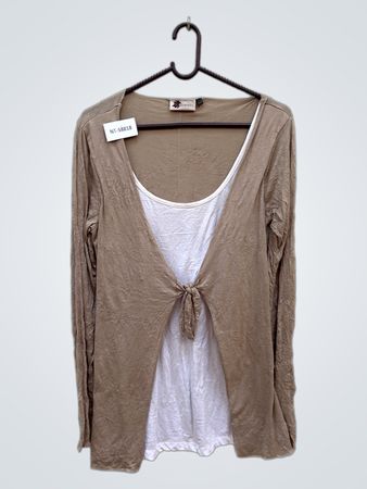 Tan Long Sleeve Top