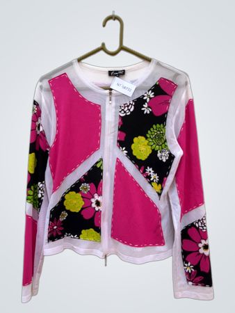 Fivette Floral Zipper Jacket