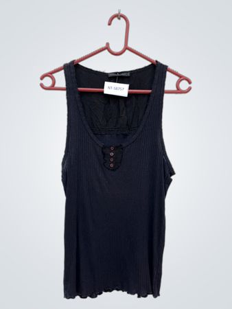 Marithe Francois Girbaud Black Tank Top