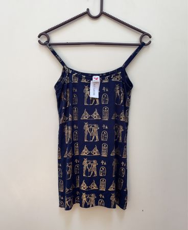 New Bird Egyptian Print Dress