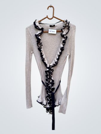 Vero Moda Ruffled Knit Cardigan