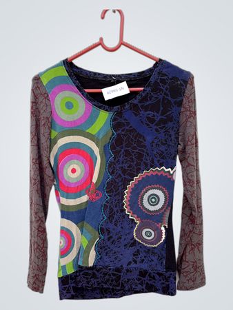 Blouse with Colorful Circles