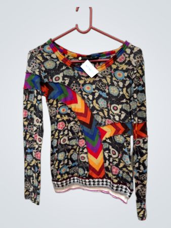 Long-Sleeve Floral Top