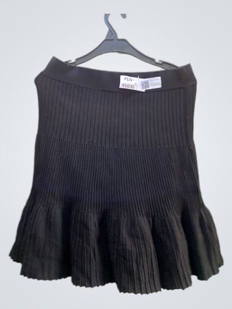 Black Ribbed Skirt