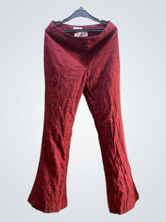 KOOKAI Red Plaid Flare Pants