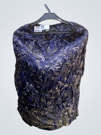 Xhilaration Blau Paisley Druck ärmelloses Top