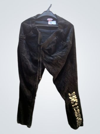 Juicy Couture schwarze Samthose