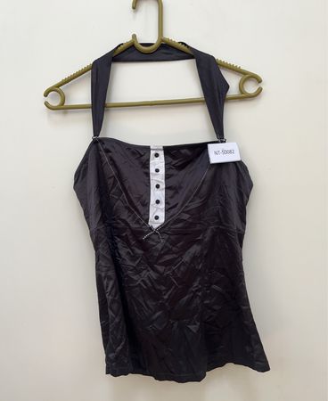 Charlott Schwarzes Haltertop