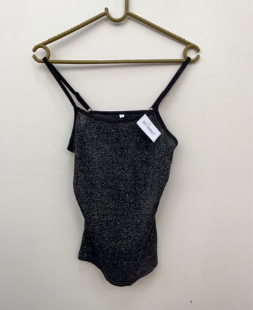 Gray Glittery Bodysuit