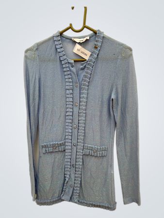 Roberta Biagi Langarmblauer Cardigan