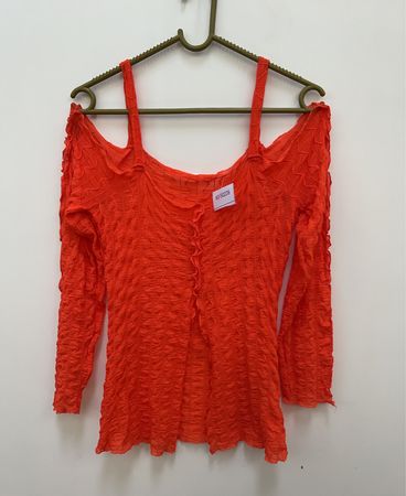 Oranges Langarm-Top