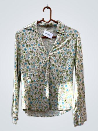 ZOTENO Floral Langarmhemd