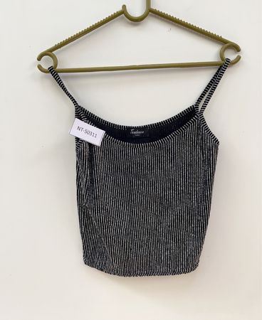 Tendance Schwarz-Weiß gestreiftes Tanktop
