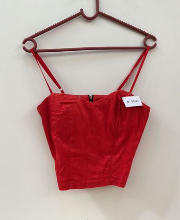 RINASCIMENTO Rotes Cropped Top