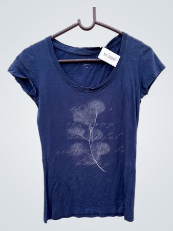 Blaues Grafik-T-Shirt