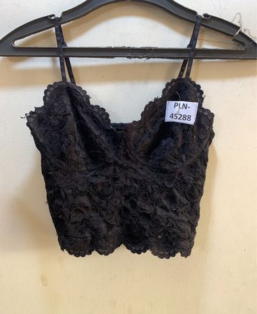 Schwarzer Spitzen-Bralette