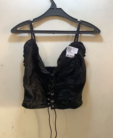 Schwarzes Bustier-Top
