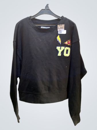 Mossimo Supply Schwarzes Grafik-Sweatshirt