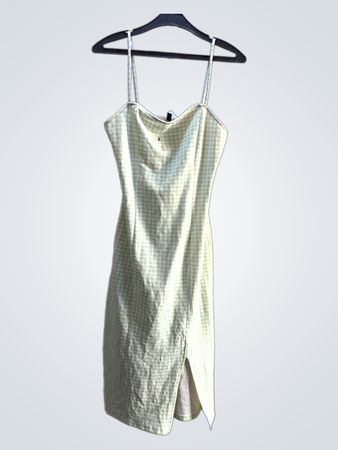 H&M Divided Gingham Midi-Kleid