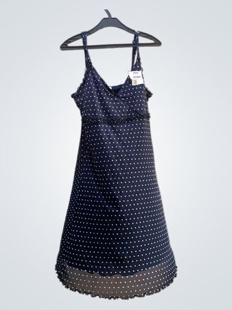 Blaues Pünktchenkleid