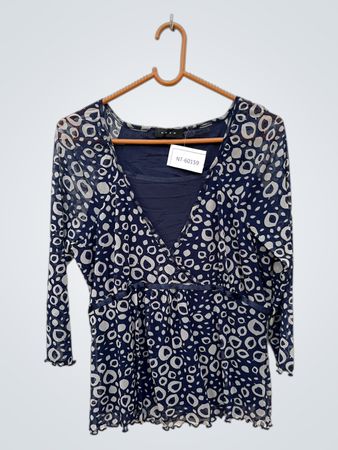 Koan Blue Printed Top