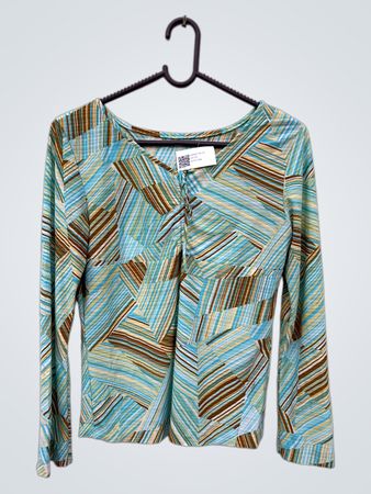 Bluse mit gestreiftem Muster