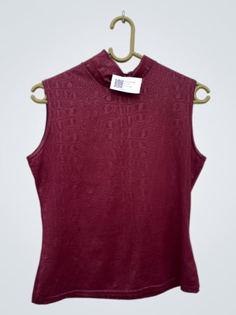 Semmyfer Maroon ärmelloses Top