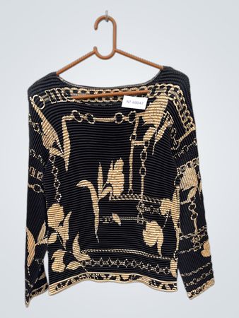 Bluse mit goldenen Muster