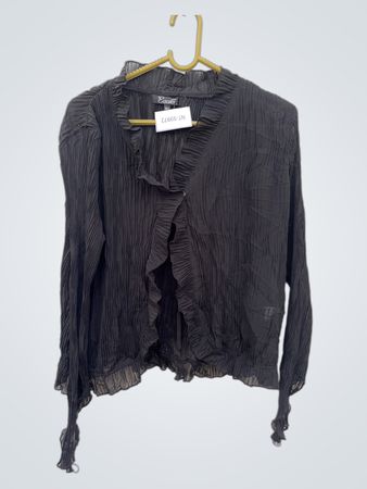 Elegante schwarze Bluse
