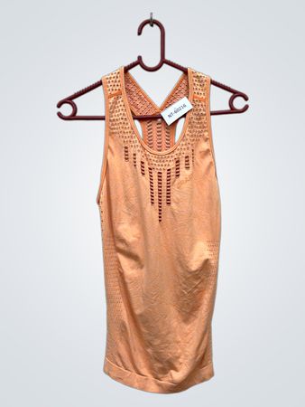 Pfirsich gehäkeltes Tanktop