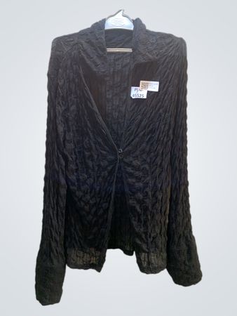 Schwarzes Langarm-Top