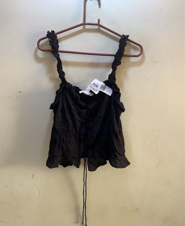 H&M Schwarzes Cami-Top