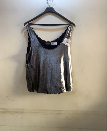 Topshop Metallic Cami Top