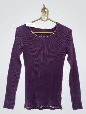Lila Langarmoberteil