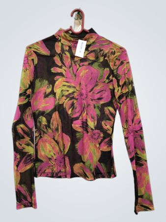 Blumen Langarmhemd