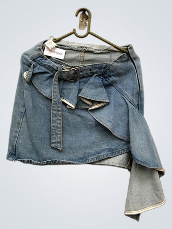 Denim-Rock mit Schleifendetail
